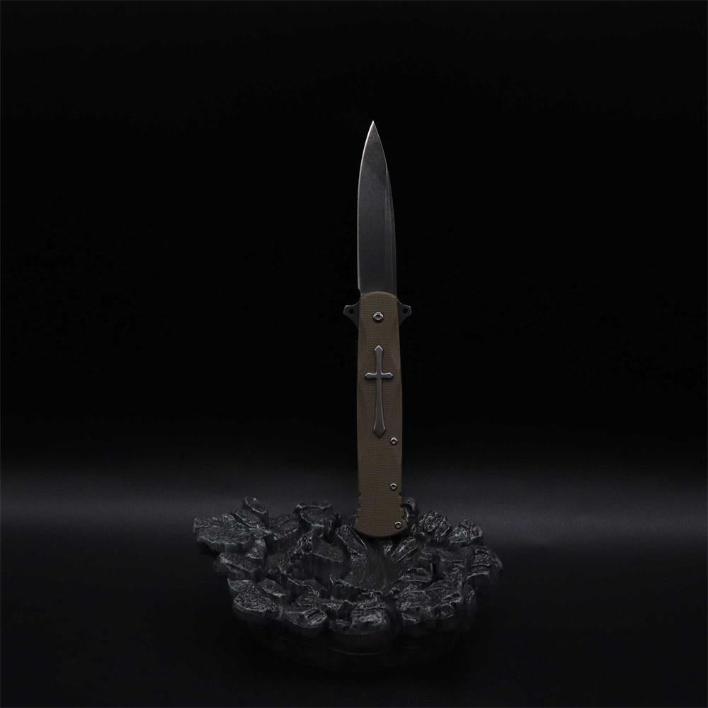 Cross Knife Christian Folding Knife