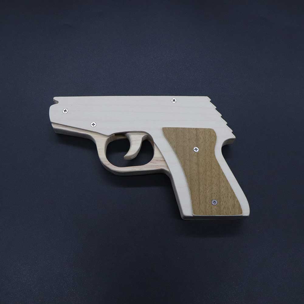 Makarovpistol Assembled  Pistol Wooden Replica Rubber Band Gun