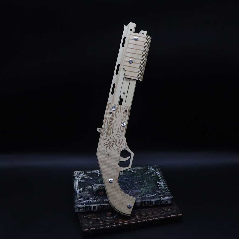 Wooden Mossberg Shotgun Rubber Band Gun Model Kit