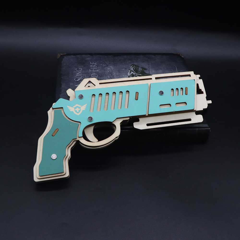 Hunting Eagle 3D Wooden Rubber Band Gun Model Kit