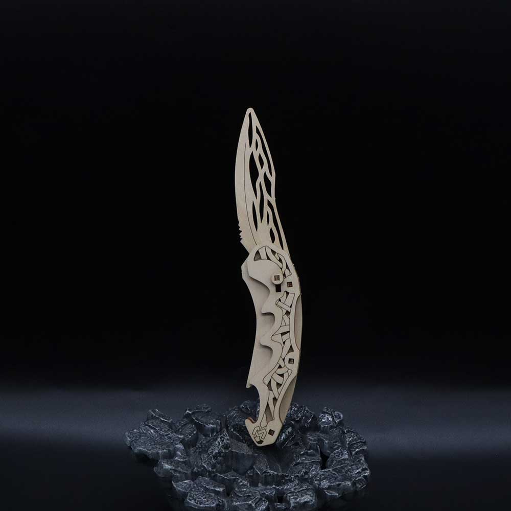 3D Folding Knife Puzzle Wooden Model Kit