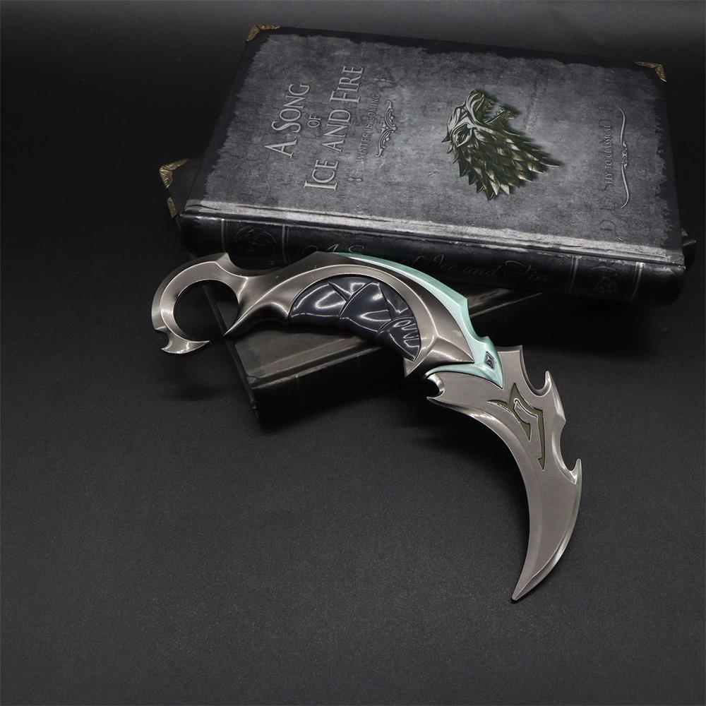Reaver Karambit Metal Blunt Blade Trainer Cosplay Prop Game Replica