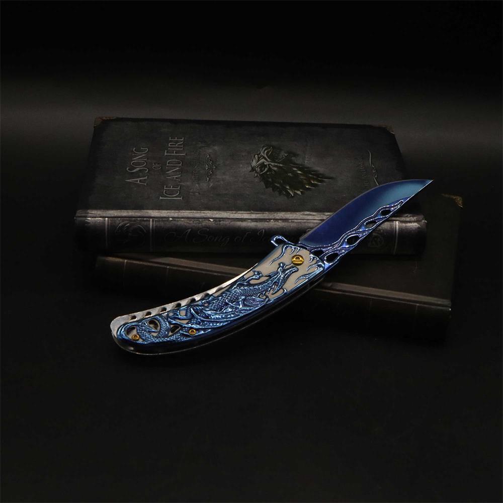 3D Western Dragon Folding Knife