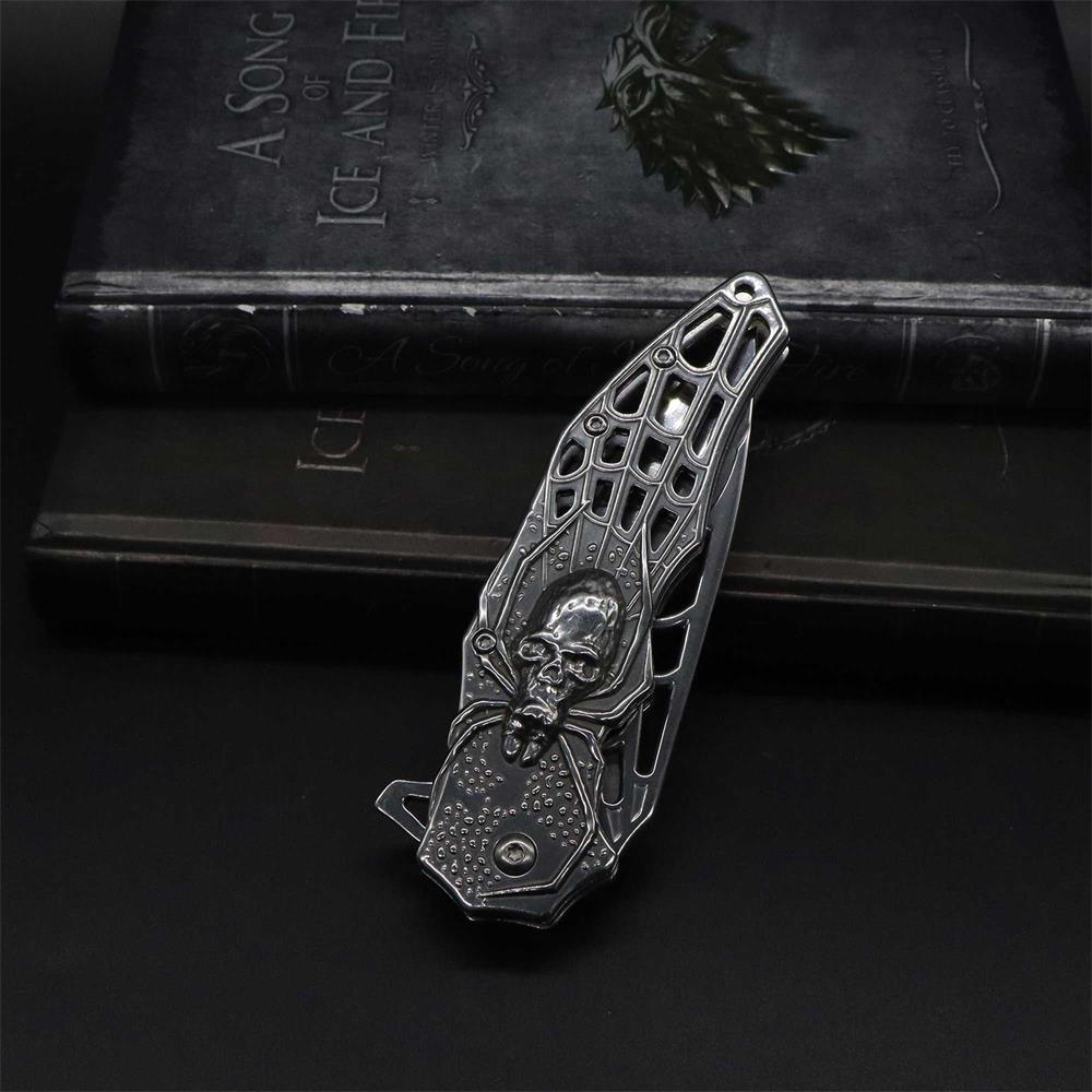 3D Skeleton Spider Folding Knife