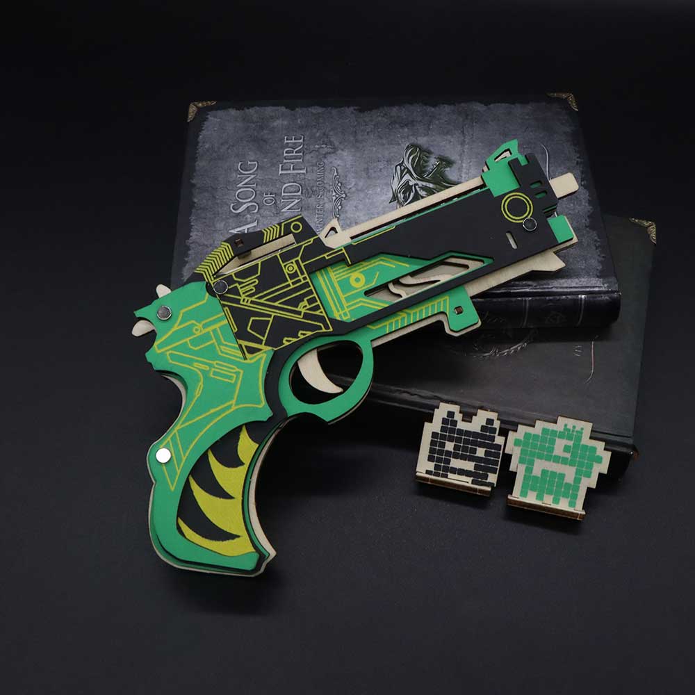 Hunting Gun 3D Rubber Band Gun Wooden Model Kit