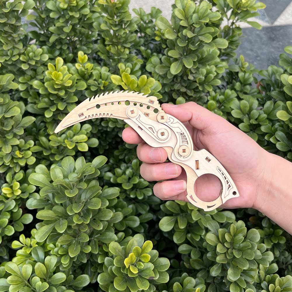 Prime 2.0 Knife Karambit Wooden Kit 3D Puzzle Replica