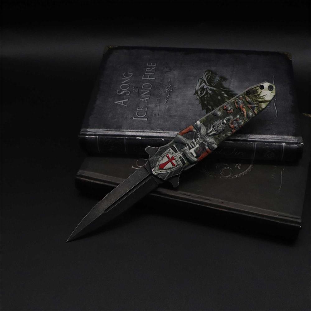 Crusades Knife Knights Templar Folding Knife