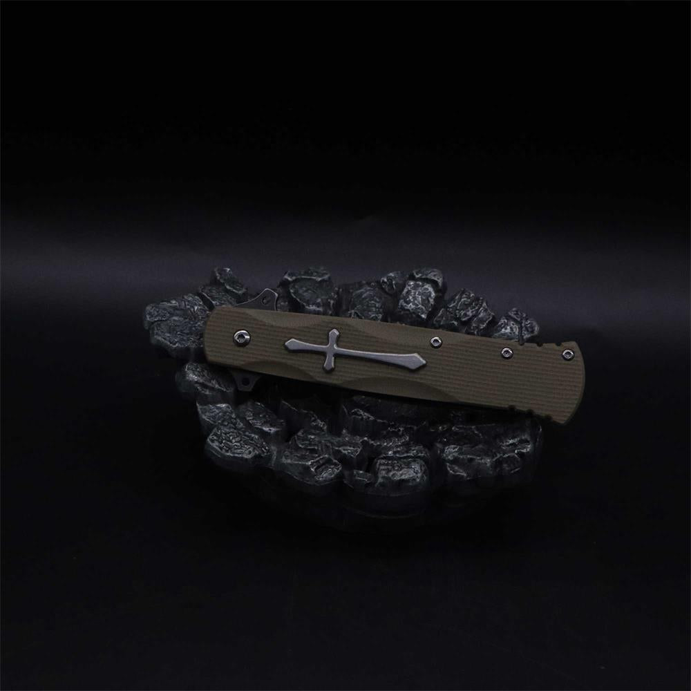 Cross Knife Christian Folding Knife