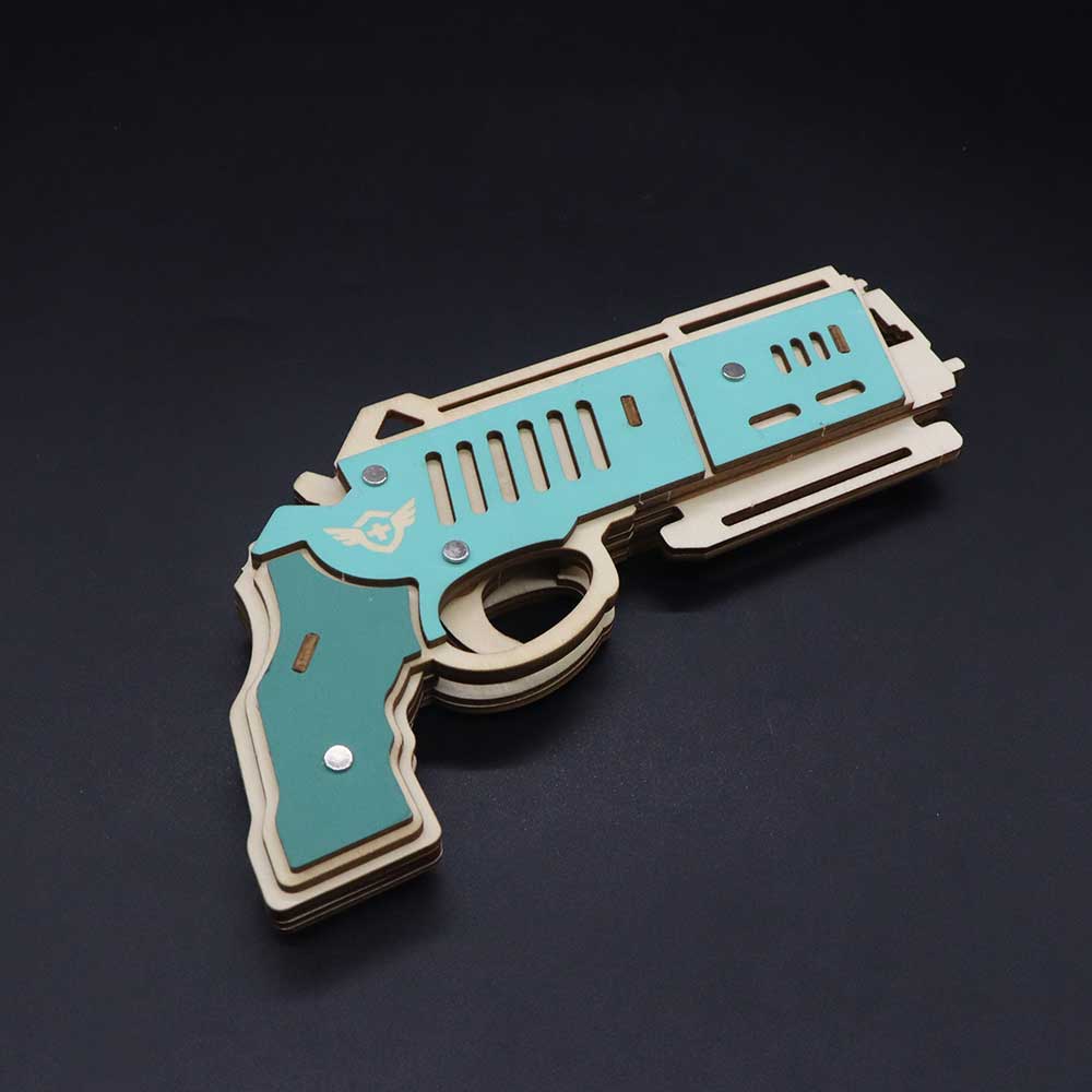 Hunting Eagle 3D Wooden Rubber Band Gun Model Kit