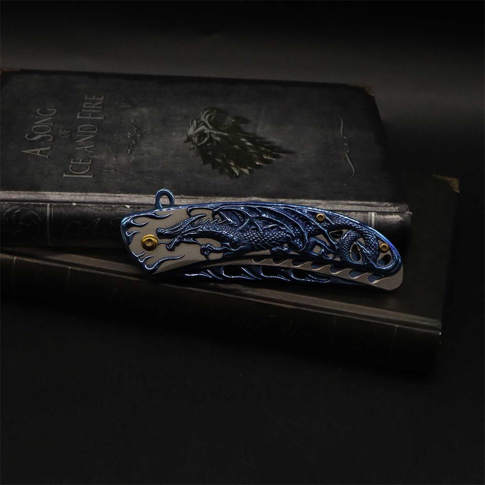 3D Western Dragon Folding Knife
