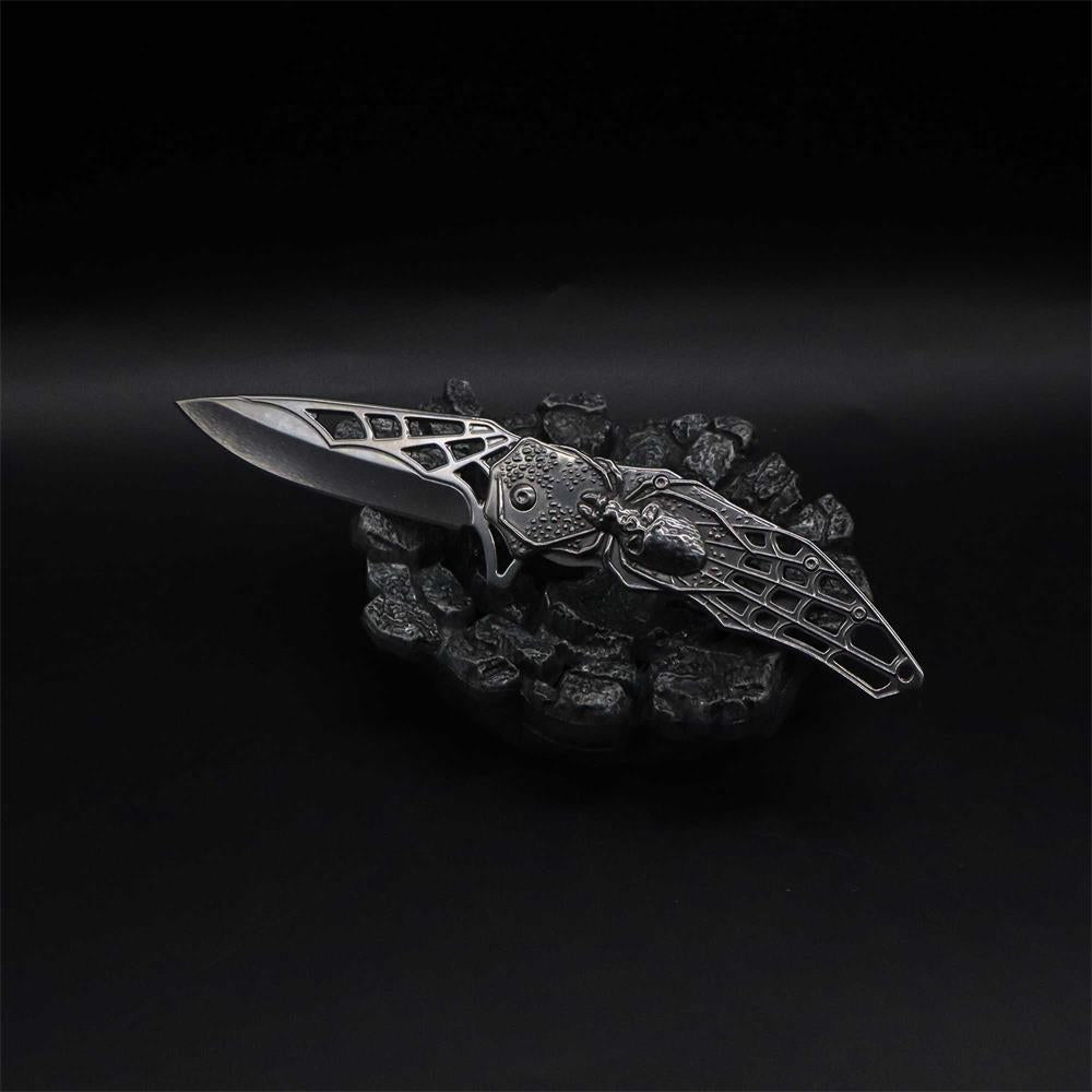 3D Skeleton Spider Folding Knife