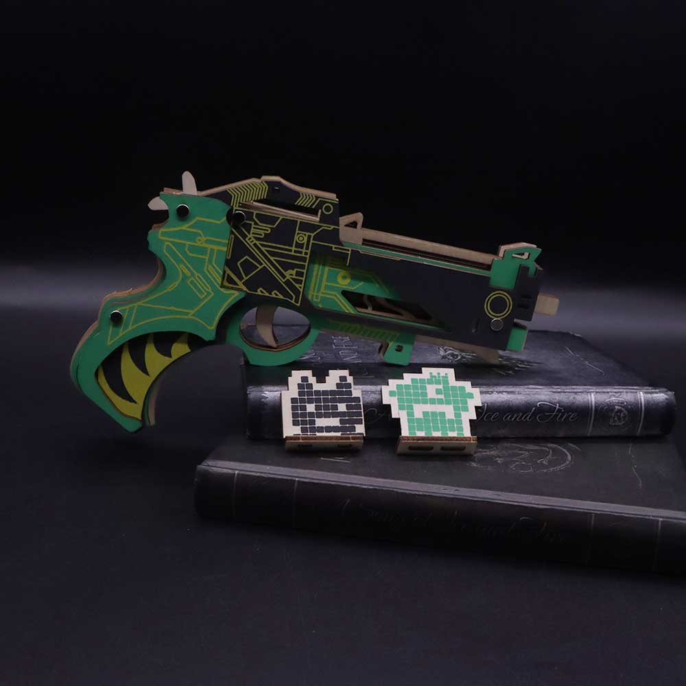 Hunting Gun 3D Rubber Band Gun Wooden Model Kit