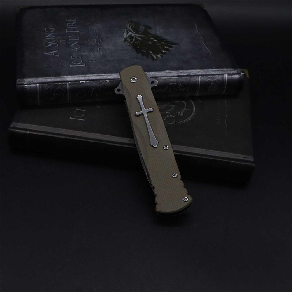 Cross Knife Christian Folding Knife