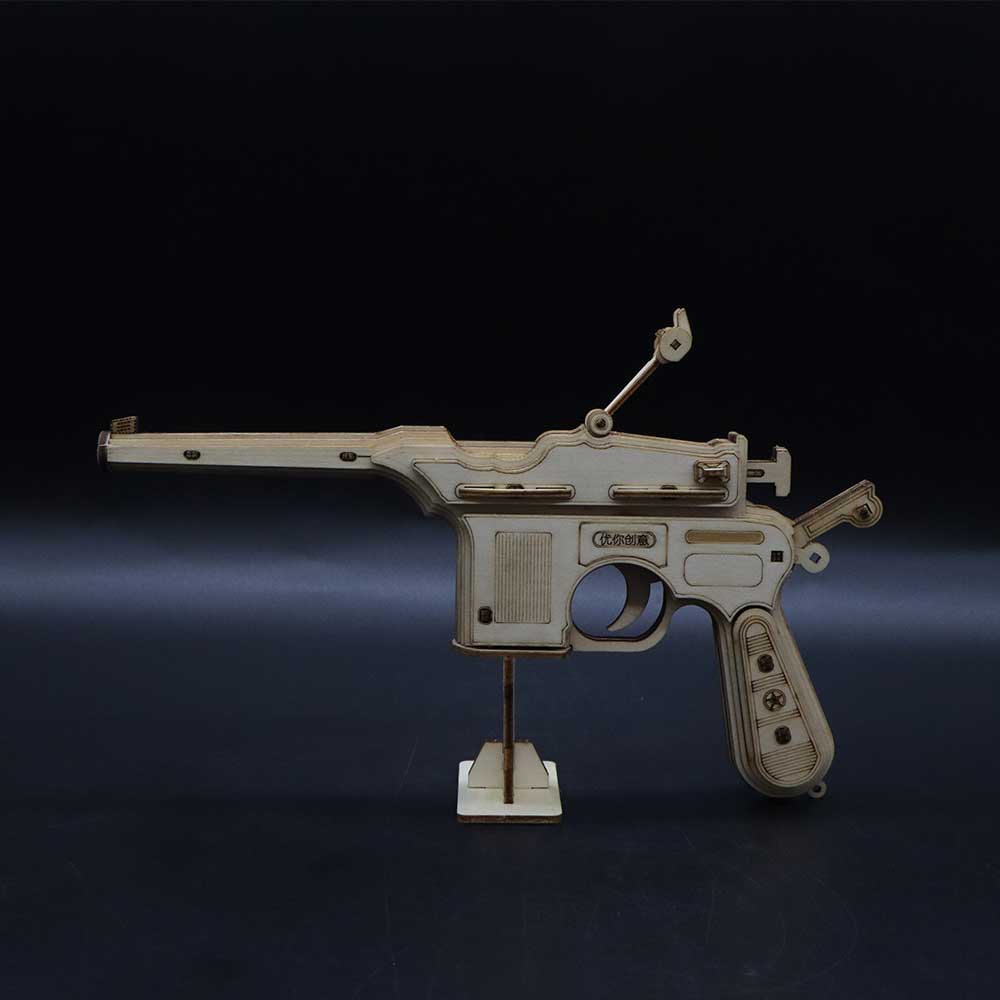 Mauser Military Pistol Wooden Model Pistol 3D Puzzle