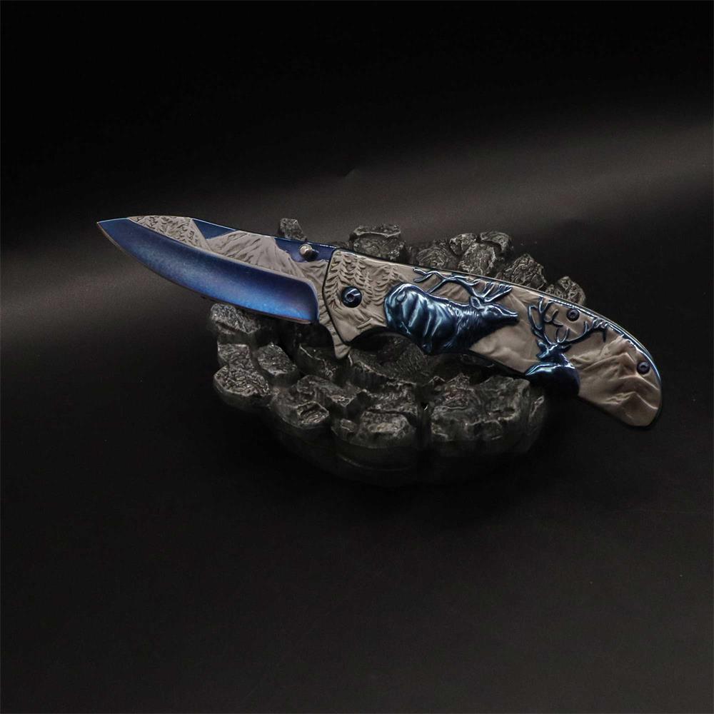 Fantastic Reindeer Folding Knife