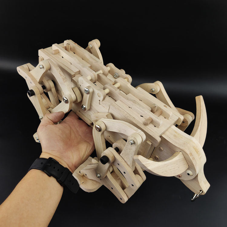 Handmade Three Kingdom Walking Wooden Ox Model Kit
