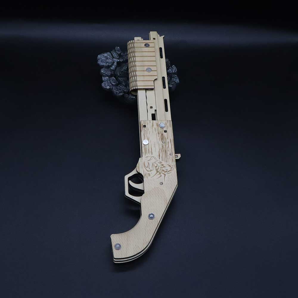 Wooden Mossberg Shotgun Rubber Band Gun Model Kit