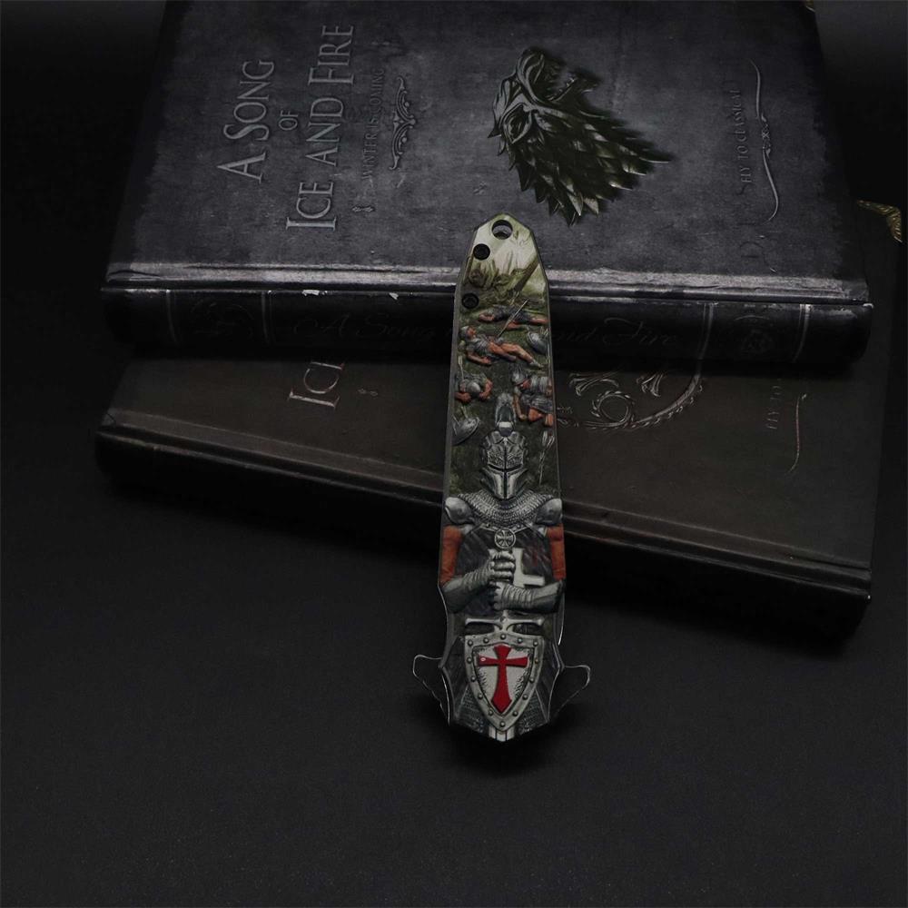 Crusades Knife Knights Templar Folding Knife