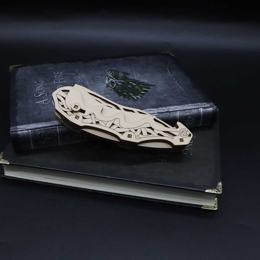 3D Folding Knife Puzzle Wooden Model Kit