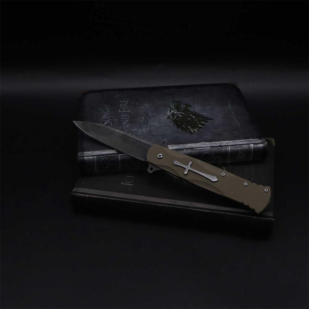 Cross Knife Christian Folding Knife