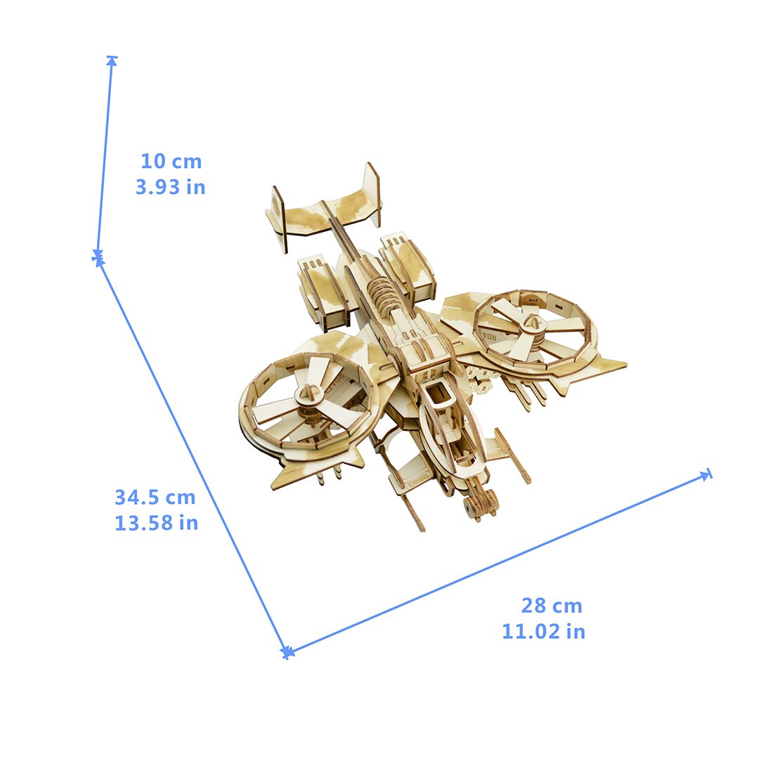 DIY 3D Wooden Jigsaw Airplaine Toys Model Kits