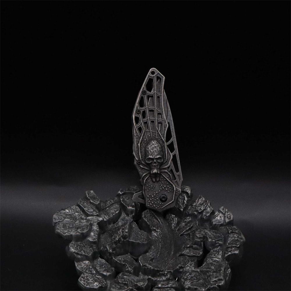 3D Skeleton Spider Folding Knife