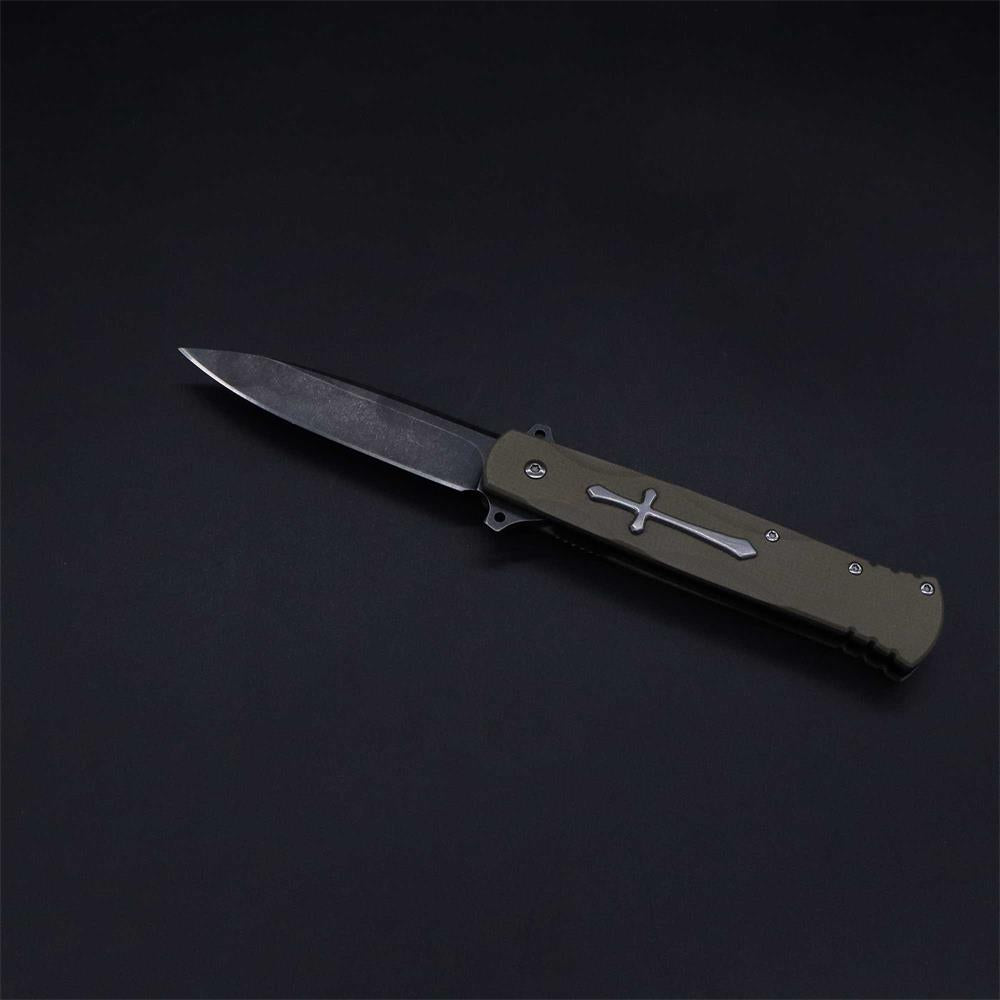 Cross Knife Christian Folding Knife