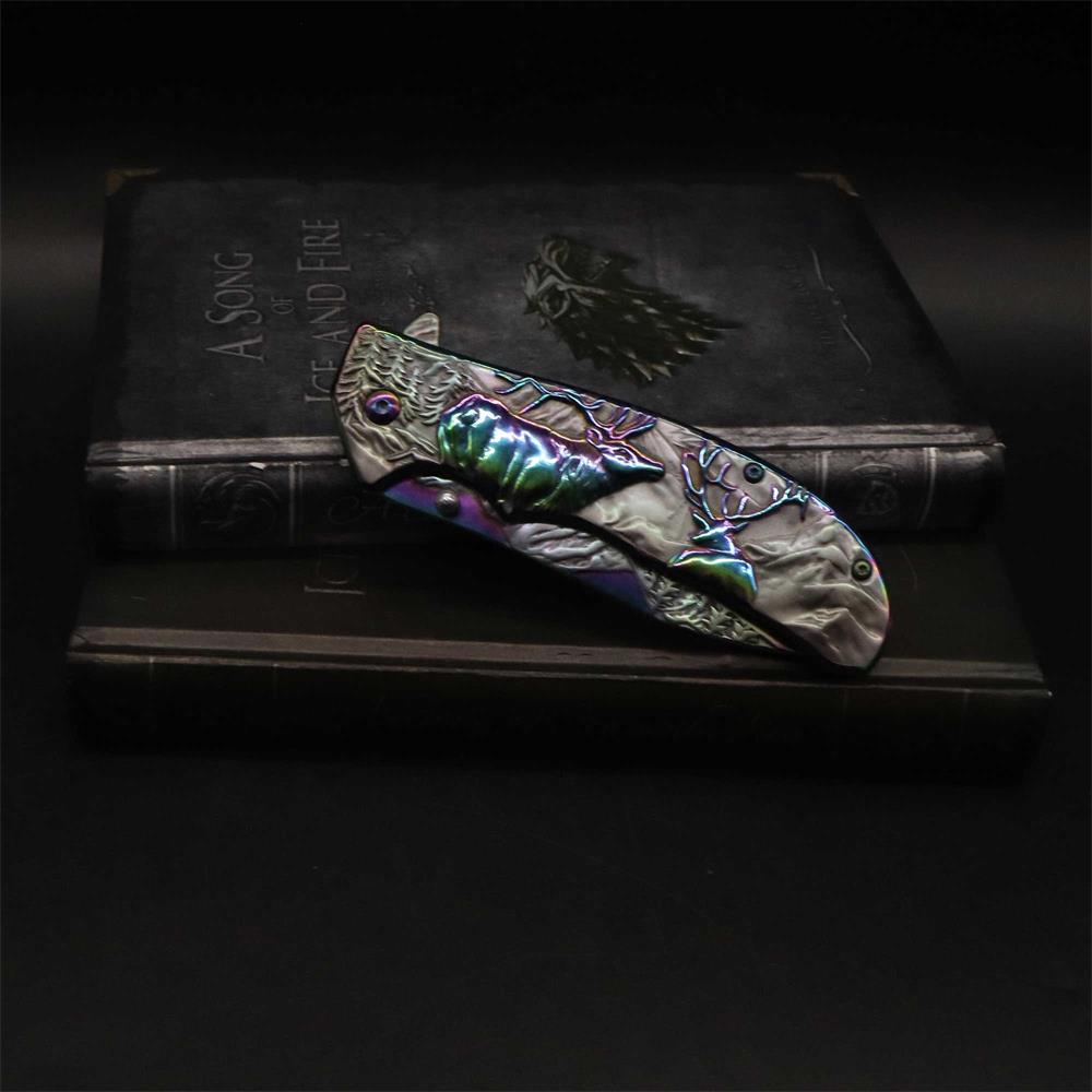 Fantastic Reindeer Folding Knife