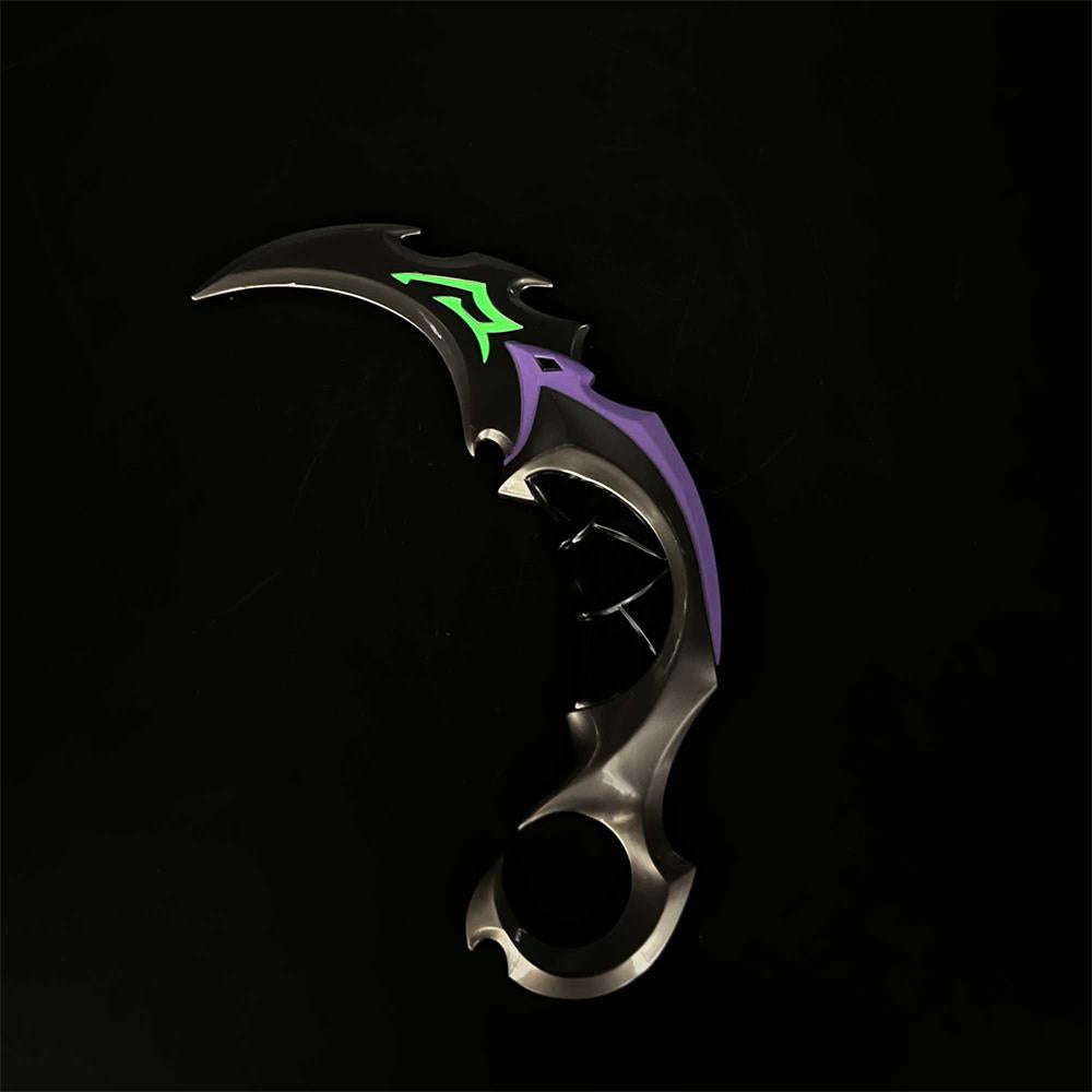 Reaver Karambit Metal Blunt Blade Trainer Cosplay Prop Game Replica