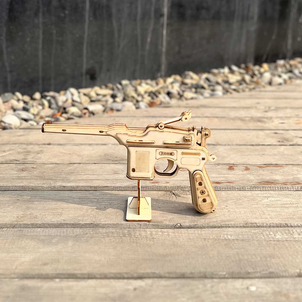 Mauser Military Pistol Wooden Model Pistol 3D Puzzle
