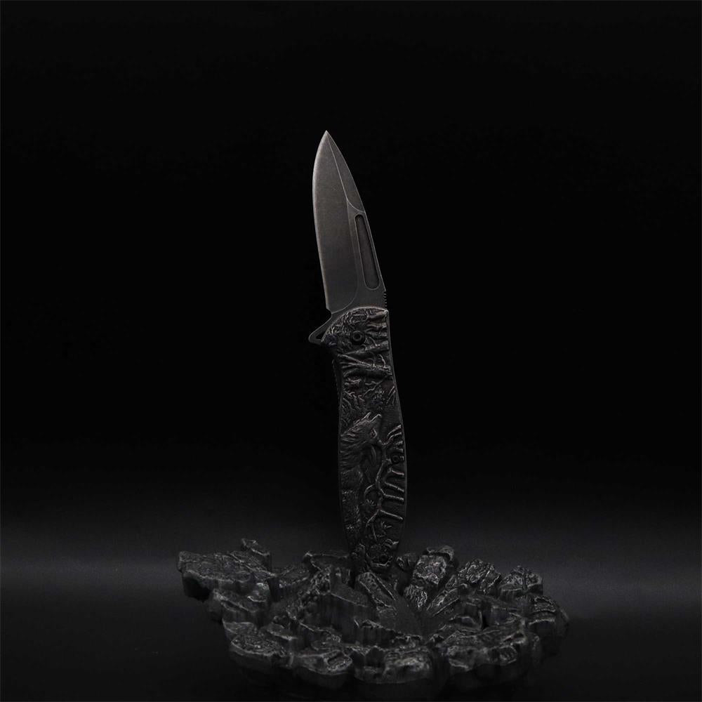 Male Deer Folding Knife Portable Camping Tool