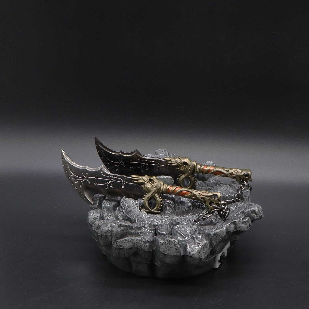 Kratos Blades of Chaos Game Sword Mini Backpack Pendant Metal