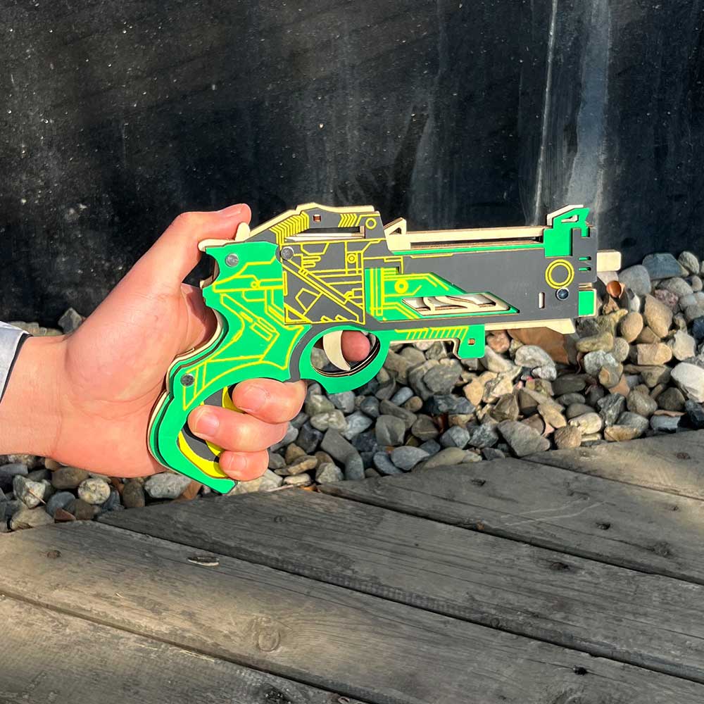 Hunting Gun 3D Rubber Band Gun Wooden Model Kit
