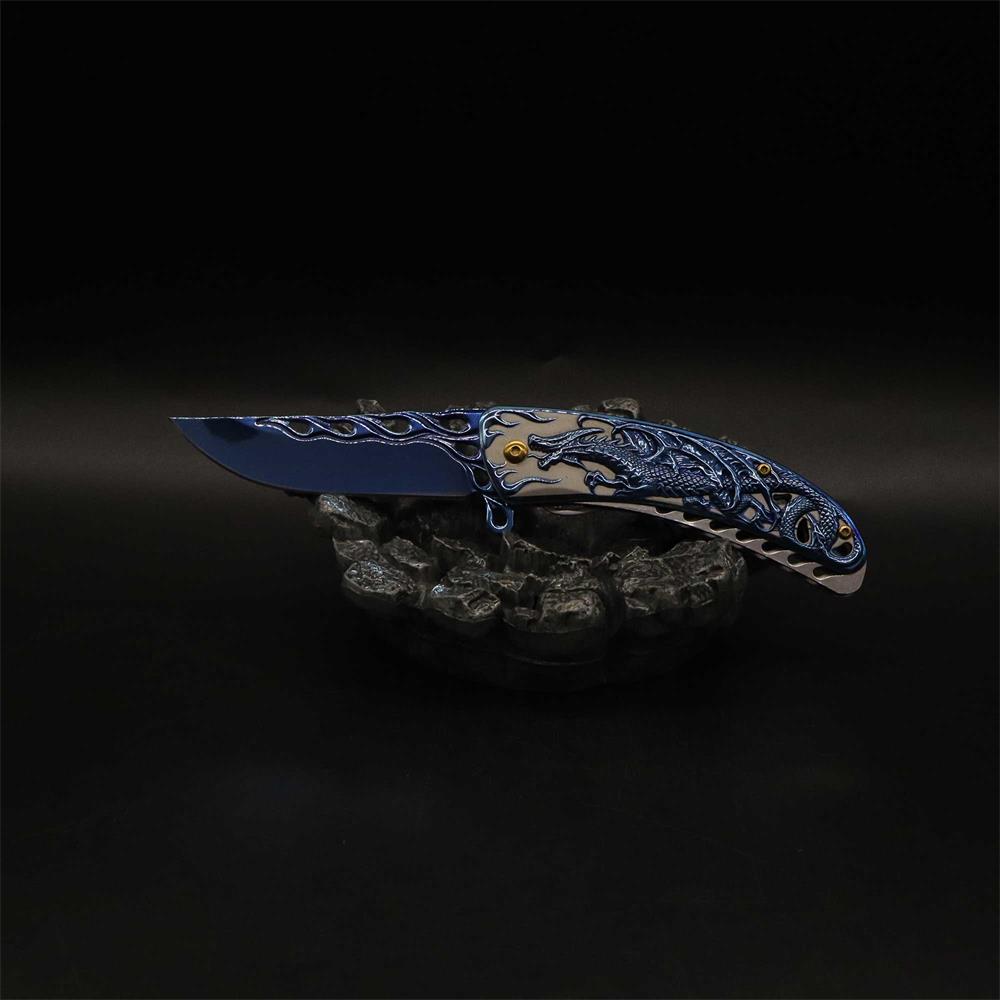 3D Western Dragon Folding Knife