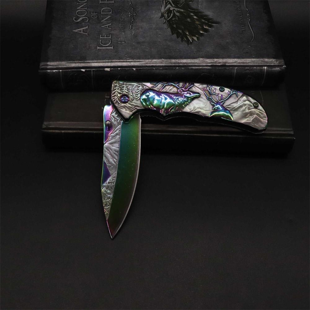 Fantastic Reindeer Folding Knife