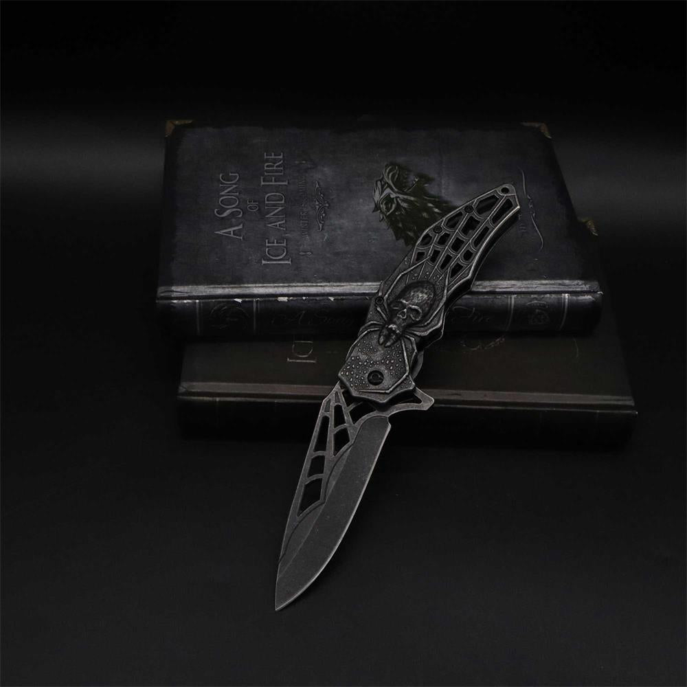 3D Skeleton Spider Folding Knife