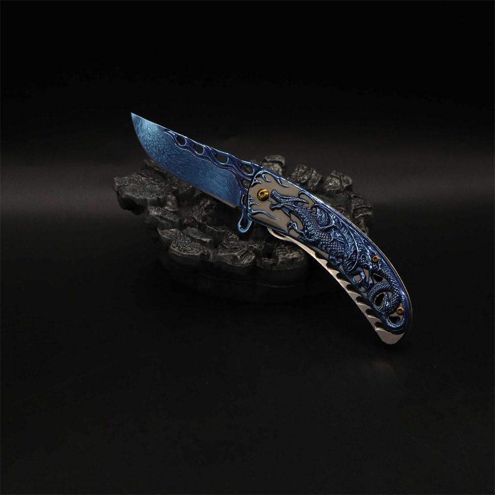 3D Western Dragon Folding Knife