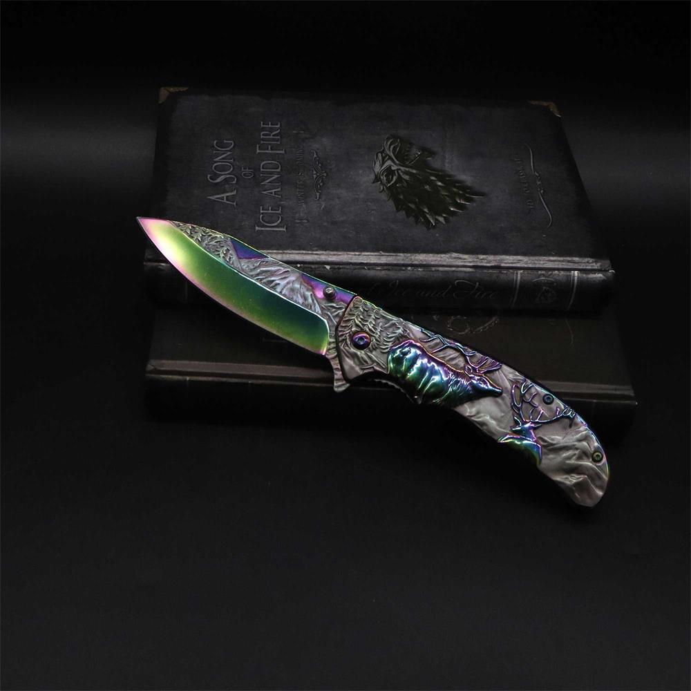 Fantastic Reindeer Folding Knife