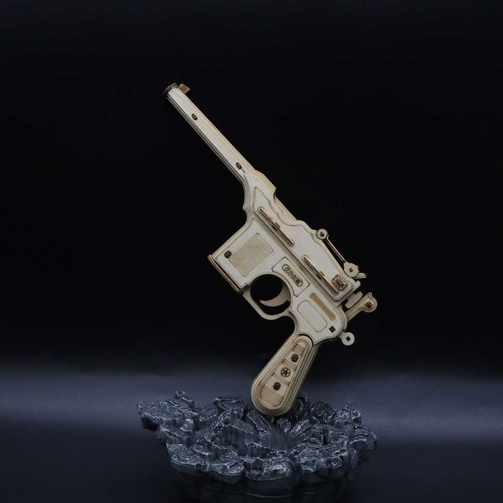Mauser Military Pistol Wooden Model Pistol 3D Puzzle