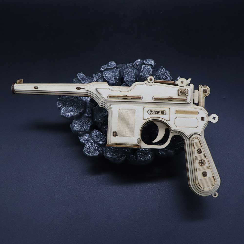 Mauser Military Pistol Wooden Model Pistol 3D Puzzle