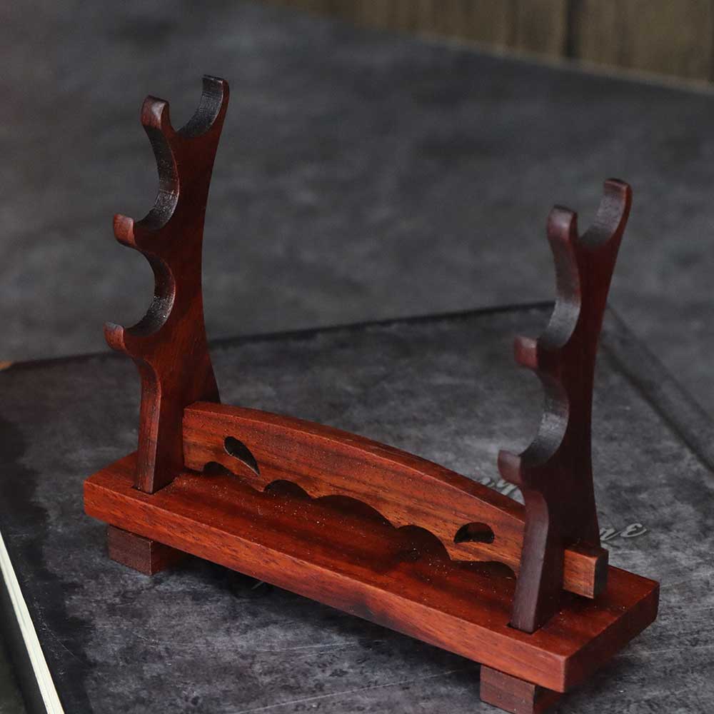 3-Layer Handmade Blood Sandalwood Mini Display Holder
