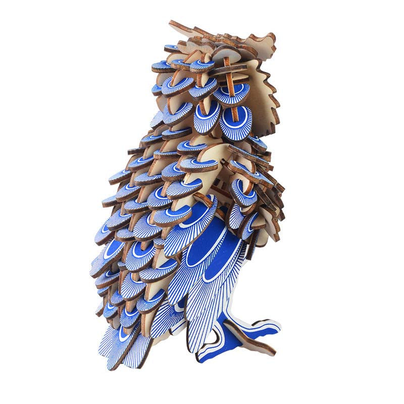 DIY 3D Assemble Owl Wooden Puzzle Kit