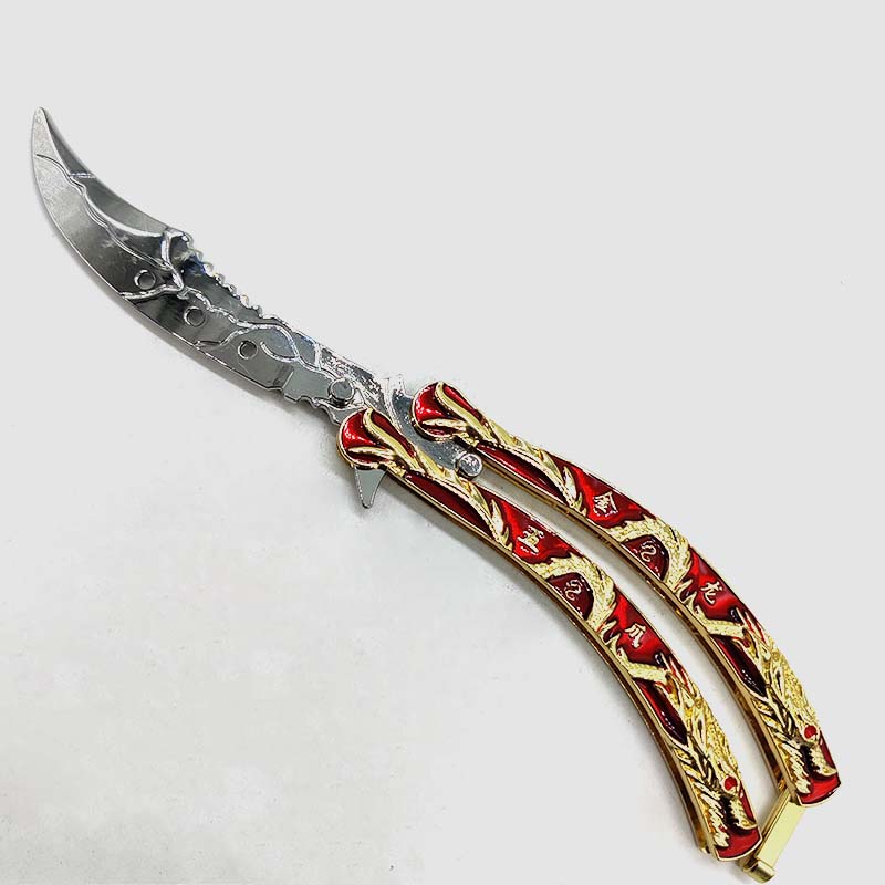 Red Dragon Blue Dragon Butterfly Cutlass