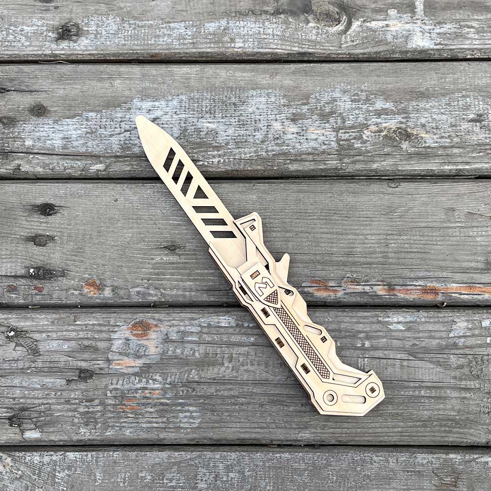 Wooden Ballistic Knife Model Kit 3D Puzzle