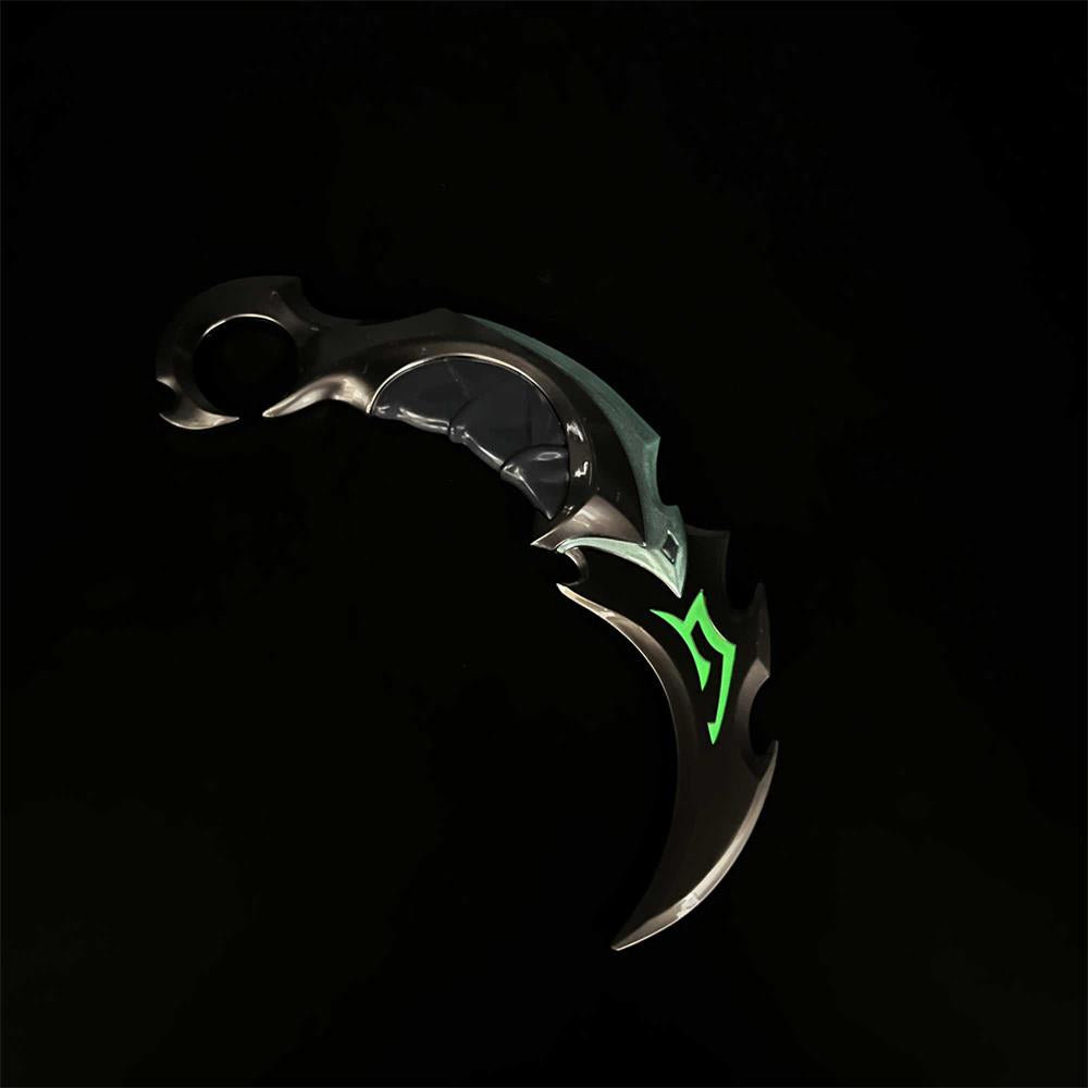 Reaver Karambit Metal Blunt Blade Trainer Cosplay Prop Game Replica