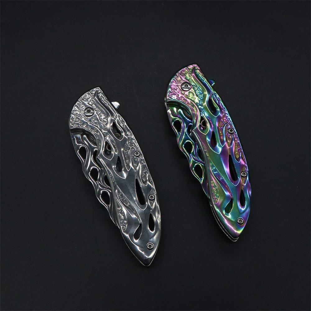Fantastic Flame Shape Folding Knife