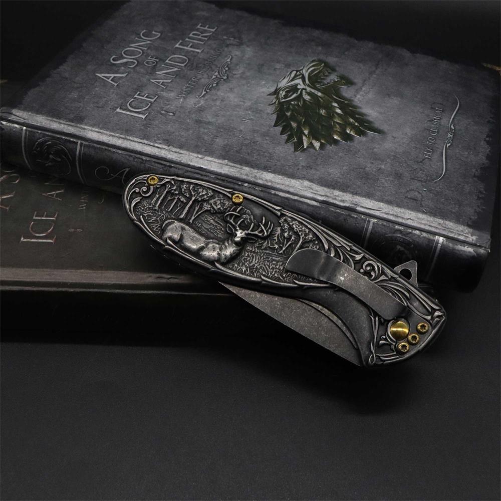 Reindeer Folding Knife