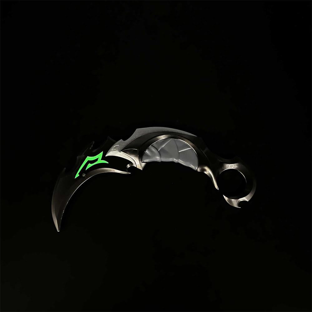 Reaver Karambit Metal Blunt Blade Trainer Cosplay Prop Game Replica