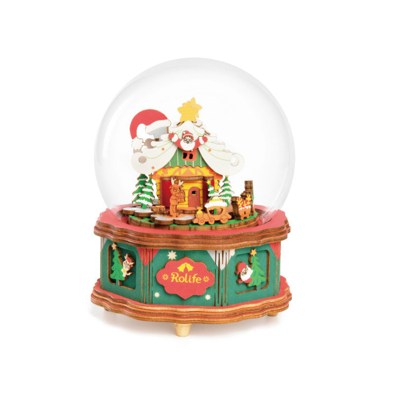 DIY 3D Puzzle Mobile Music Box Toy for Adult Children