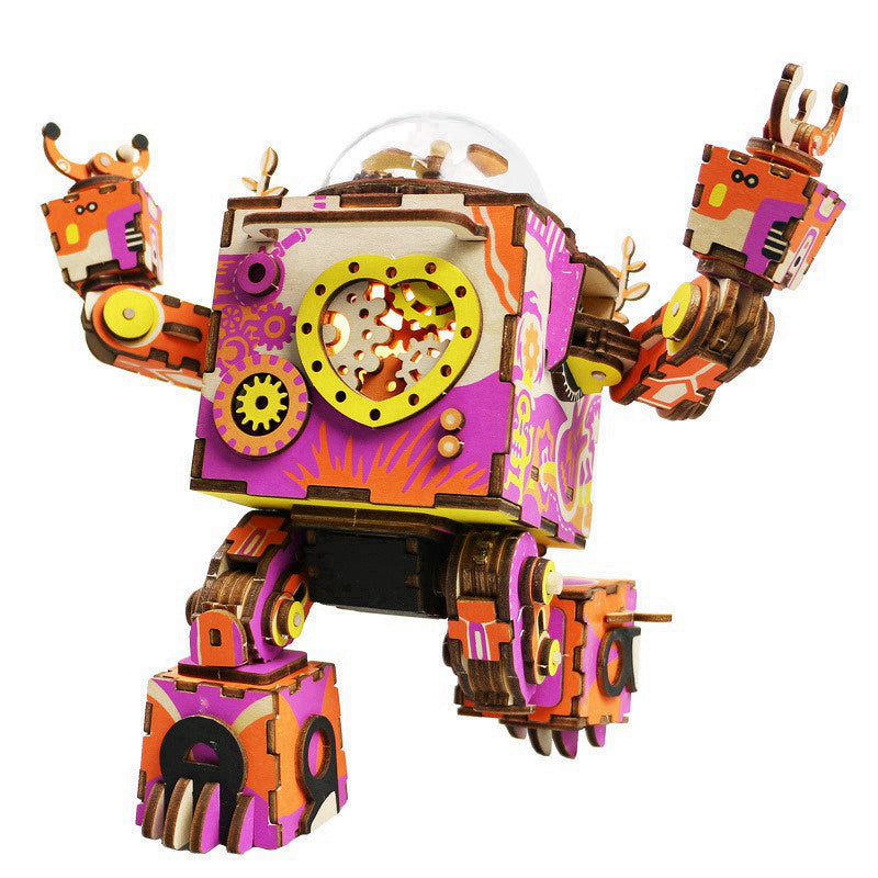 Diy Steampunk Robot Model Assembly Kits Present